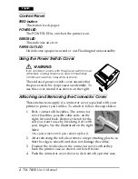 Предварительный просмотр 6 страницы Epson T88III - TM B/W Thermal Line Printer User Manual