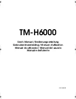 Epson TM-H6000 User Manual preview
