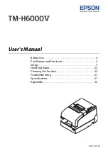 Epson TM H6000V-203P1 User Manual preview