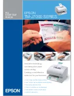 Preview for 1 page of Epson TM-J7000 Series Specifications