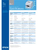 Preview for 2 page of Epson TM-J7000 Series Specifications