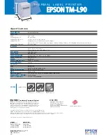 Preview for 4 page of Epson TM-L90 series Specifications