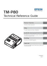 Preview for 1 page of Epson TM-P80 Technical Reference Manual