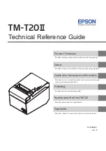 Preview for 1 page of Epson TM-T20II Technical Reference Manual