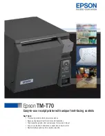 Epson TM-T70 Specifications preview