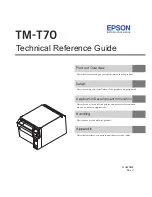 Epson TM-T70 Technical Reference Manual preview