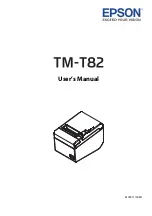 Epson TM-T82 User Manual preview