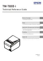 Epson TM-T83II Technical Reference Manual preview