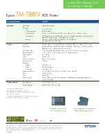 Preview for 2 page of Epson TM-T88 ReStick Specifications