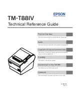 Epson TM-T88IV ReStick Technical Reference Manual preview