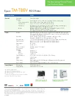 Preview for 2 page of Epson TM-T88V Specifications