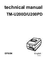 Preview for 2 page of Epson TM U200D - B/W Dot-matrix Printer Technical Manual