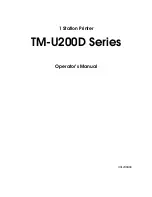 Preview for 2 page of Epson TM-U200D series Operator'S Manual