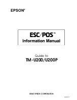 Preview for 2 page of Epson TM-U200P Information Manual