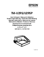 Preview for 1 page of Epson TM U295 - B/W Dot-matrix Printer User Manual