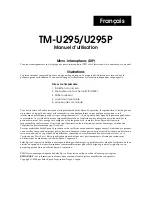 Preview for 9 page of Epson TM U295 - B/W Dot-matrix Printer User Manual