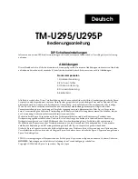 Preview for 15 page of Epson TM U295 - B/W Dot-matrix Printer User Manual