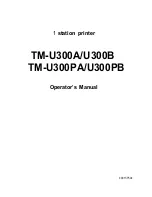 Preview for 2 page of Epson TM-U300A Operator'S Manual