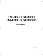 Preview for 1 page of Epson TM-U300D User Manual