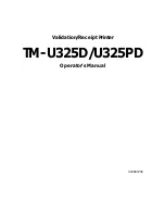 Preview for 2 page of Epson TM U325D Operator'S Manual