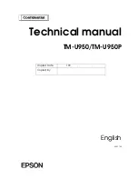 Preview for 2 page of Epson TM-U950P - B/W Dot-matrix Printer Technical Manual