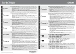 Epson TU-RC7508 User Manual предпросмотр