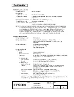 Preview for 14 page of Epson U220A - TM B/W Dot-matrix Printer Specification