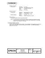 Preview for 18 page of Epson U220A - TM B/W Dot-matrix Printer Specification