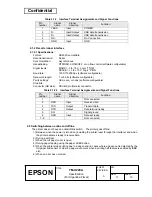 Preview for 20 page of Epson U220A - TM B/W Dot-matrix Printer Specification