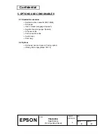 Preview for 50 page of Epson U220A - TM B/W Dot-matrix Printer Specification