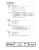 Preview for 59 page of Epson U220A - TM B/W Dot-matrix Printer Specification