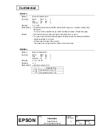 Preview for 63 page of Epson U220A - TM B/W Dot-matrix Printer Specification