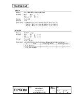 Preview for 68 page of Epson U220A - TM B/W Dot-matrix Printer Specification