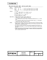 Preview for 69 page of Epson U220A - TM B/W Dot-matrix Printer Specification