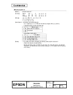 Preview for 70 page of Epson U220A - TM B/W Dot-matrix Printer Specification