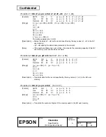 Preview for 72 page of Epson U220A - TM B/W Dot-matrix Printer Specification