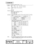 Preview for 78 page of Epson U220A - TM B/W Dot-matrix Printer Specification