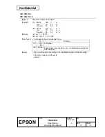 Preview for 81 page of Epson U220A - TM B/W Dot-matrix Printer Specification