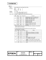 Preview for 82 page of Epson U220A - TM B/W Dot-matrix Printer Specification