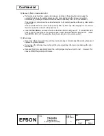 Preview for 90 page of Epson U220A - TM B/W Dot-matrix Printer Specification