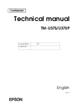 Preview for 2 page of Epson U375 - TM B/W Dot-matrix Printer Technical Manual