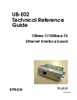 Epson UB-E02 Technical Reference Manual preview