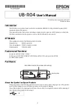 Epson UB-R04 User Manual предпросмотр