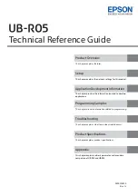 Epson UB-R05 Technical Reference Manual предпросмотр