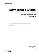 Preview for 1 page of Epson UB-U09 Developer'S Manual