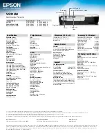 Предварительный просмотр 4 страницы Epson VS315W Product Overview