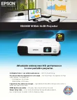 Epson VS335W Quick Reference Manual preview