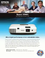 Preview for 2 page of Epson VS400 Specifications