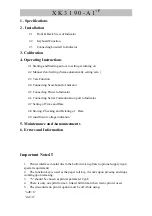 Preview for 2 page of Epson Weighing Indicator XK3190-A1+P User Manual