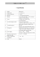 Preview for 3 page of Epson Weighing Indicator XK3190-A1+P User Manual